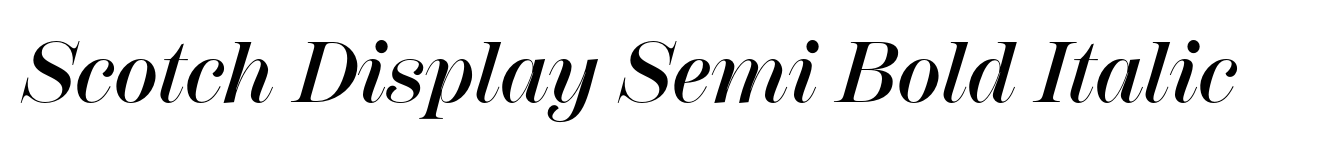 Scotch Display Semi Bold Italic image